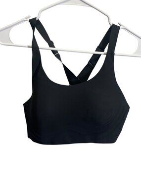 Gymshark Medium Adjustable Black Sports Bra With Cross Back‎
